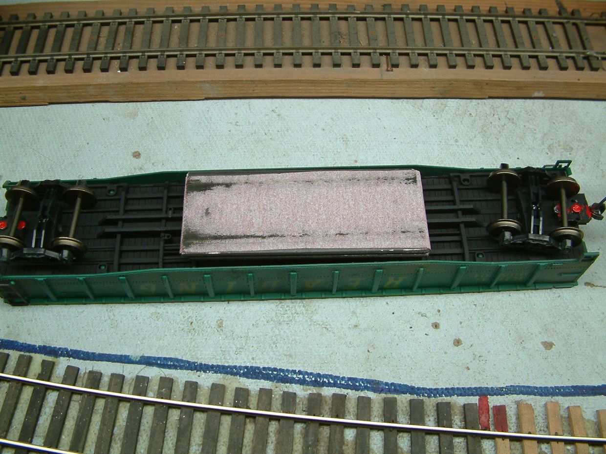 O Scale Track Cleaning Car bottom view