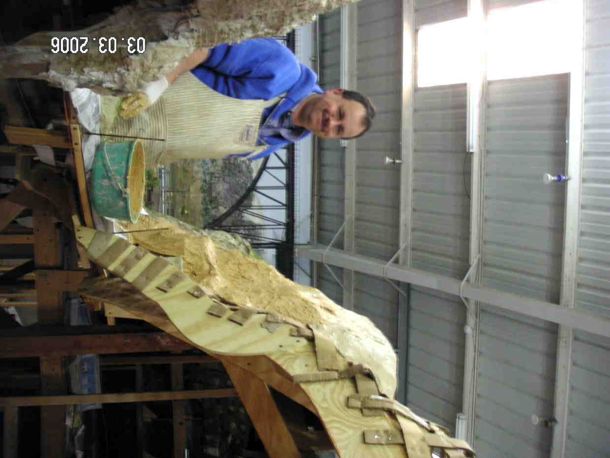 Mar 2006: Jim Ambrose at another  plaster day...