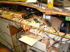 Rowe testing ISS signal boards, Aug 2004