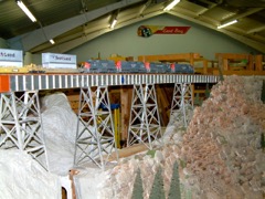 Rowe's stack train on Diablo Canyon Bridge, Jan 2004