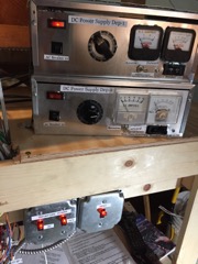 Departure 110v Rewire, and new power supplies, Rowe, Mar 2017 