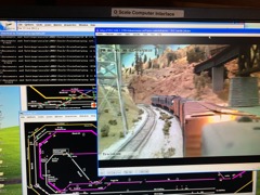 O Scale cam train on Arrival OSCI monitor, jr 9Dec18